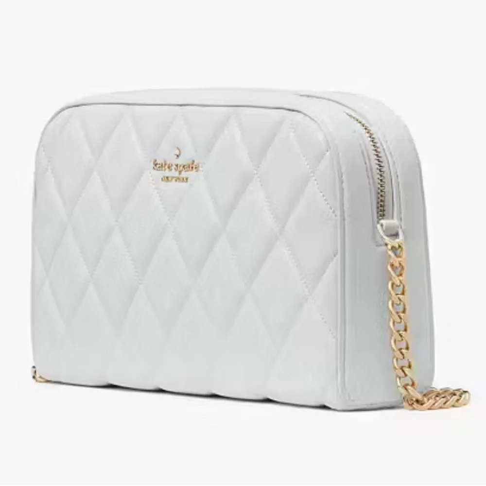 NWT Kate Spade Carey Chain Camera Bag in Stone Path Gray